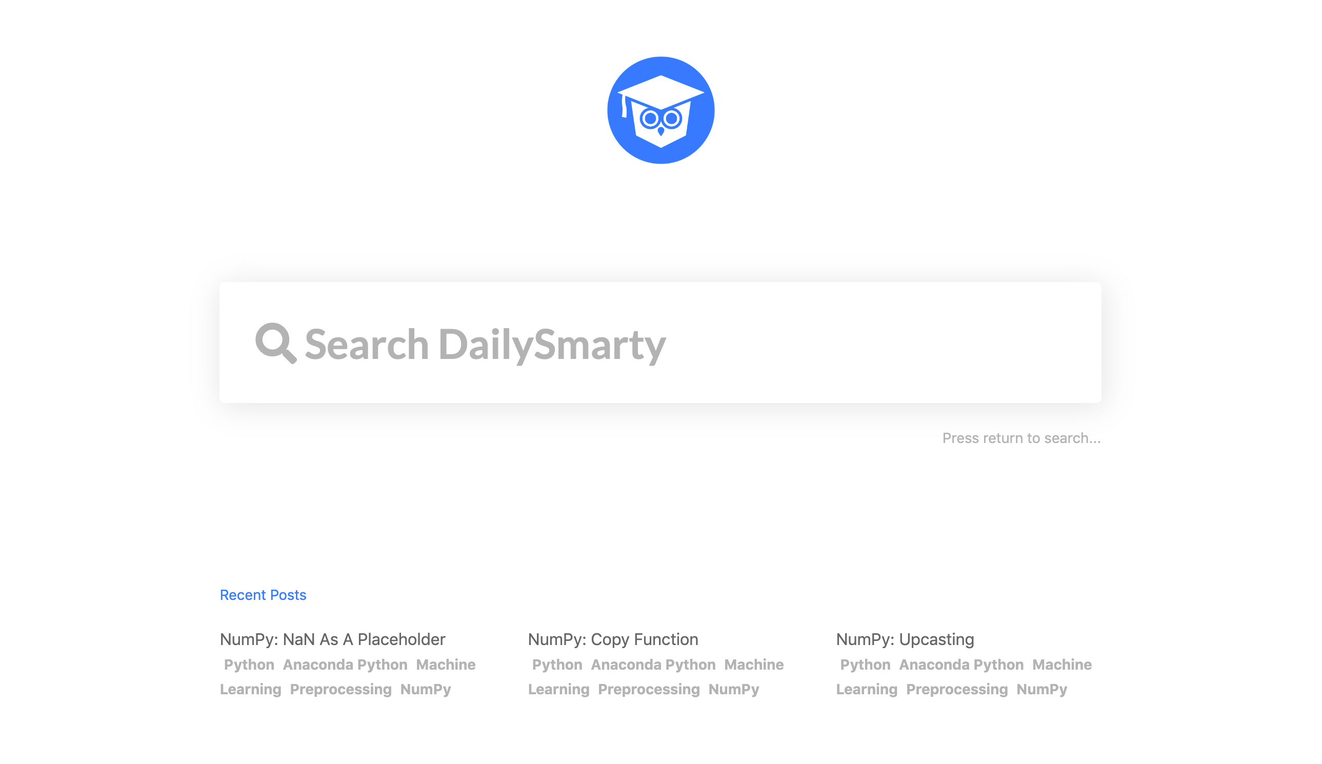 Daily Smarty Website Image