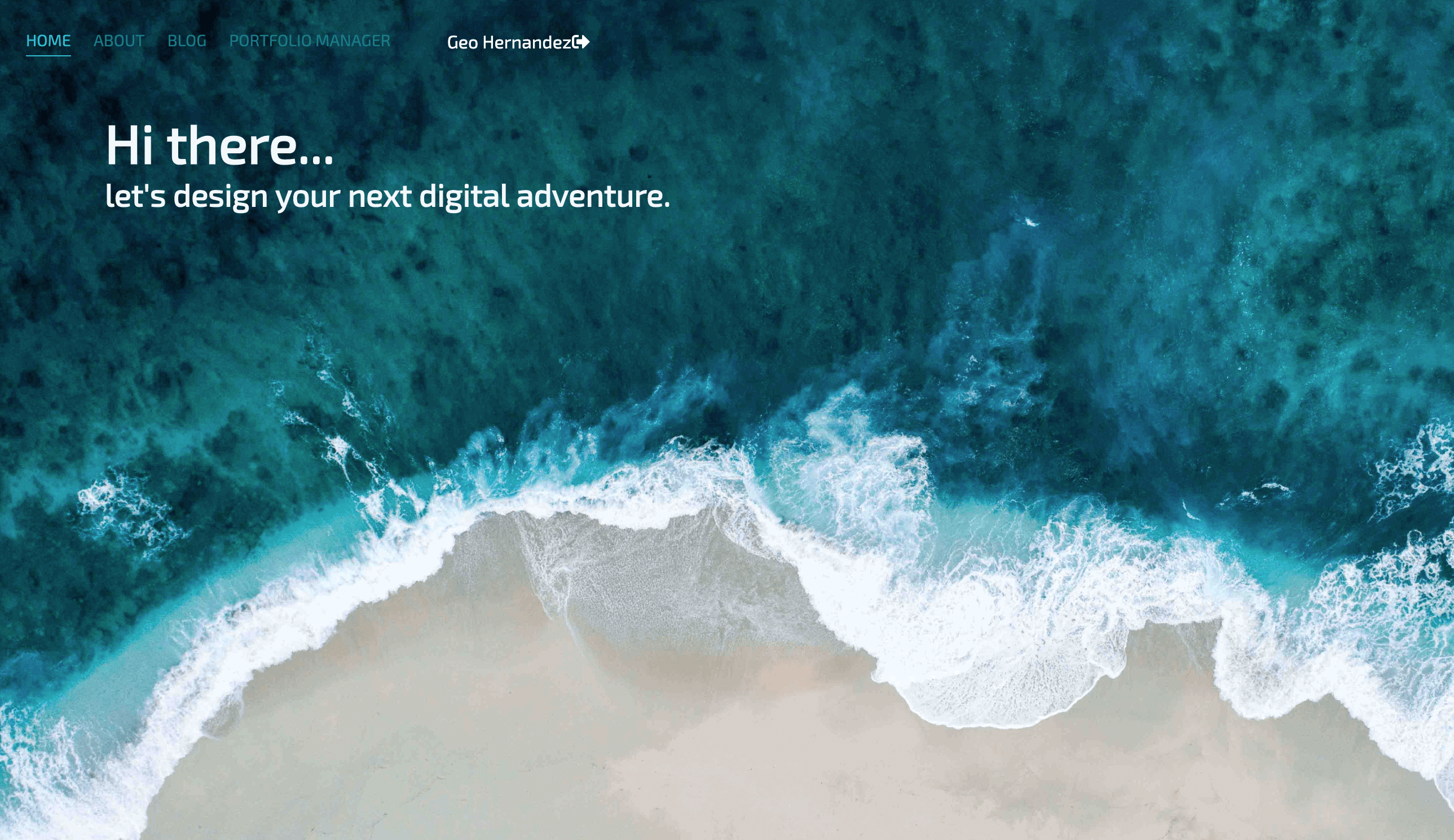 Portfolio Manager Website Image